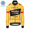 Wielershirt 2022 Jumbo-Visma Lange Mouw Winter Thermal Fleece
